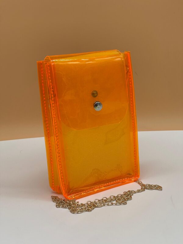 Clear Jelly Phone Sling Bag – Lightweight Clear Crossbody Purse - Image 8