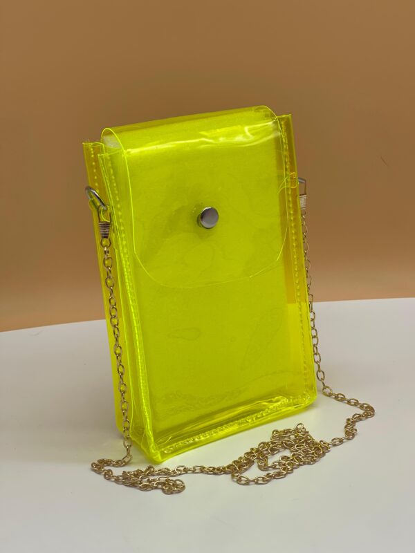 Clear Jelly Phone Sling Bag – Lightweight Clear Crossbody Purse - Image 10