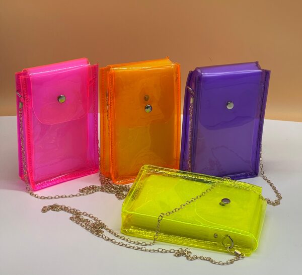 Clear Jelly Phone Sling Bag – Lightweight Clear Crossbody Purse