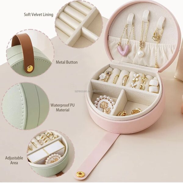 Customizable Semi-Circle Jewellery box Mini - Image 4