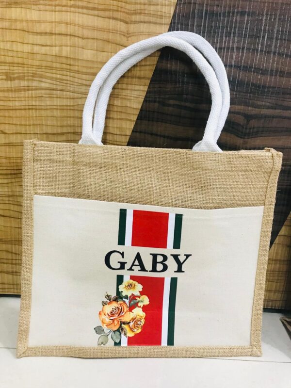 Printed Jute Tote Bag – Personalized for Daily Use - Image 5