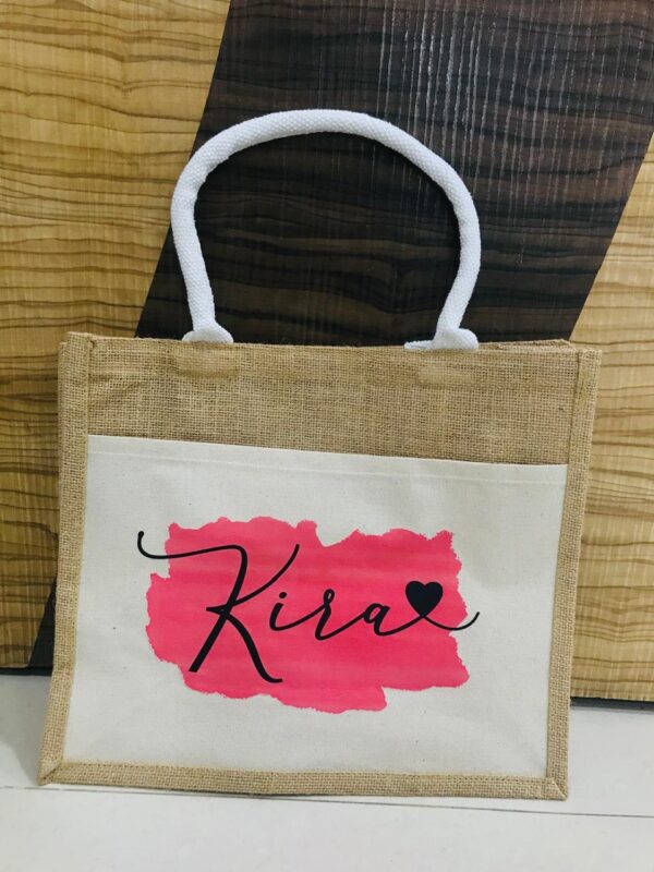 Printed Jute Tote Bag – Personalized for Daily Use - Image 4