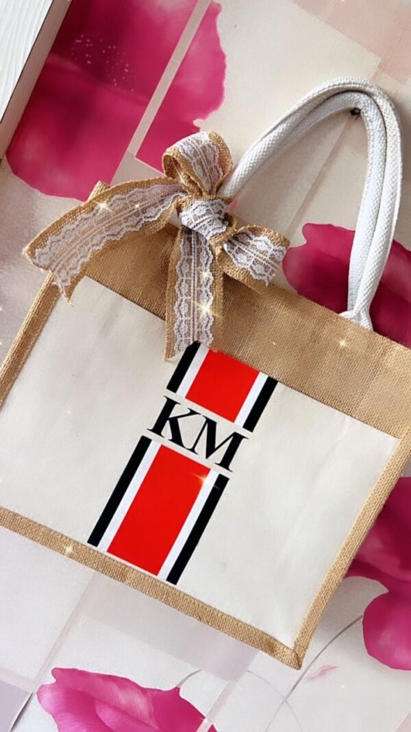Printed Jute Tote Bag – Personalized for Daily Use