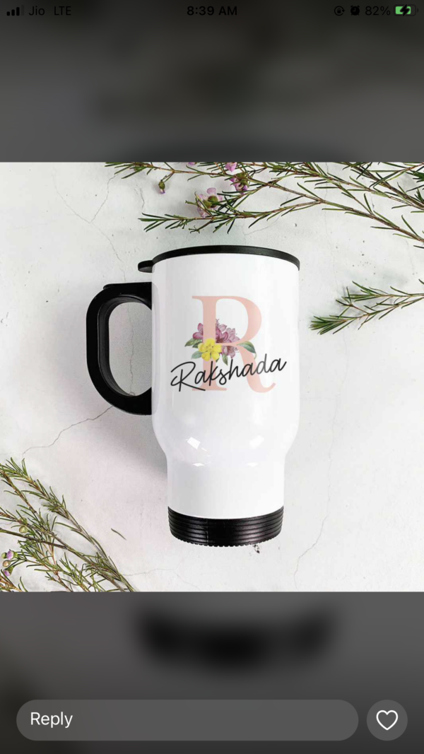 Sublimation Coffee Travel Mug – Custom Name & Design