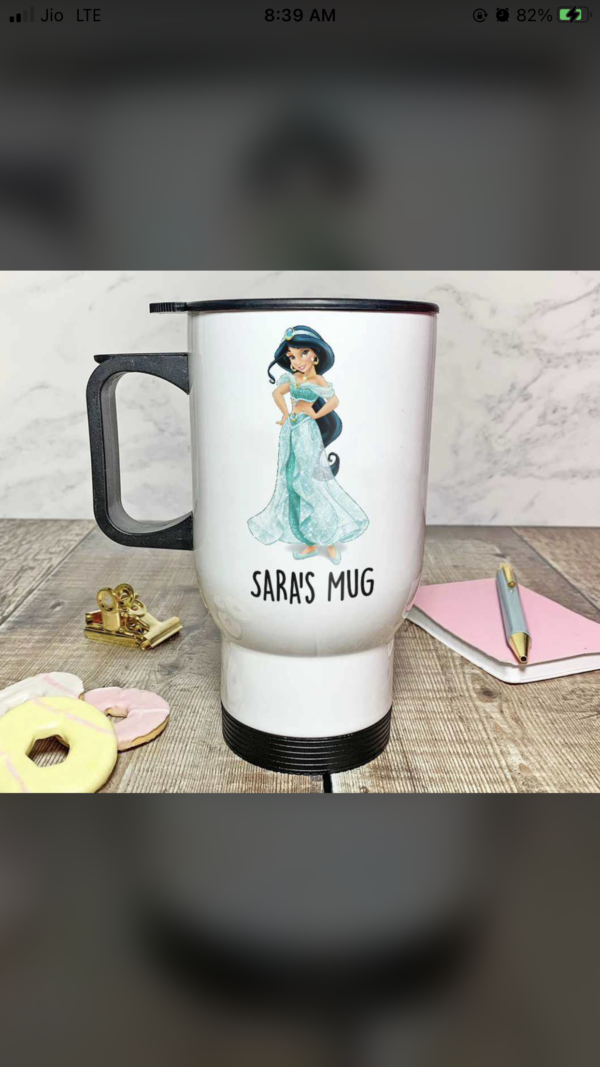Sublimation Coffee Travel Mug – Custom Name & Design - Image 2