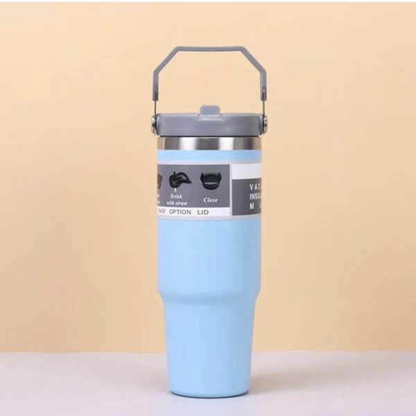 Custom Name Coffee Tumbler with Handle – Spill-Proof & Stylish - Image 6