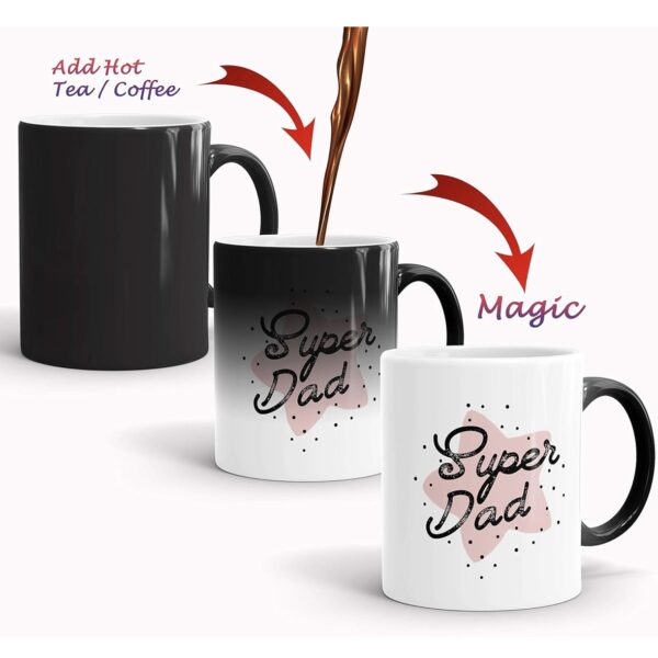 Custom Magic Mug – Heat Reveal Photo or Name Print - Image 2