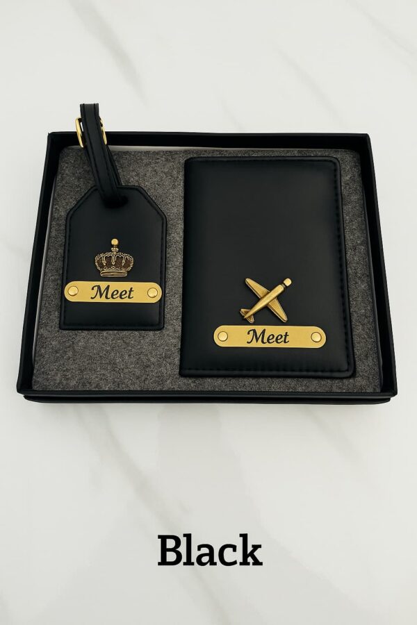 Personalised Travel Set – Custom Passport Cover & Luggage Tag (Kids & Adults)